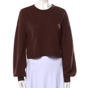 Alice & Olivia Cropped Crewneck Sweater